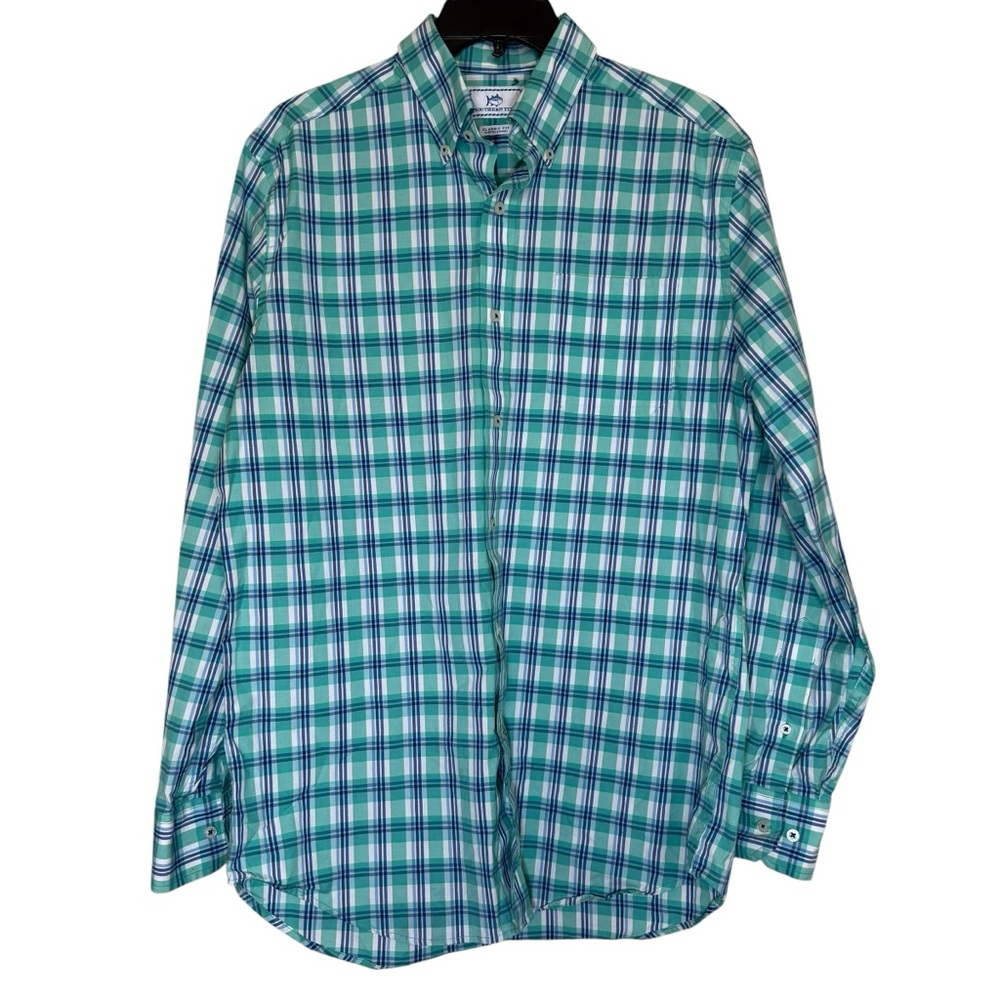 Southern Tide Men’s Sz M Classic Fit Plaid Long Sleeve Shirt